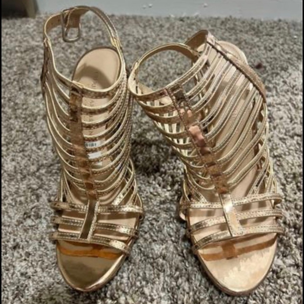 Christian Siriano Gold Heals Size 6